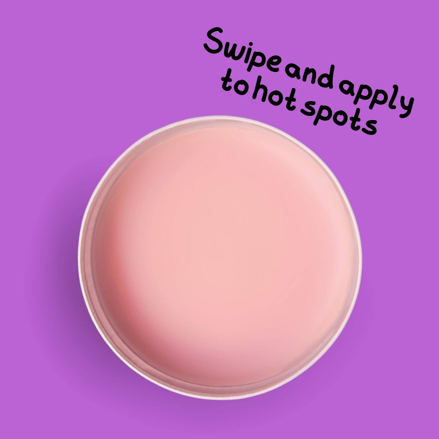 open tin of skin lolli Thorn Star rose water and turkish delight scent with caption, swipe and apply to hot spots